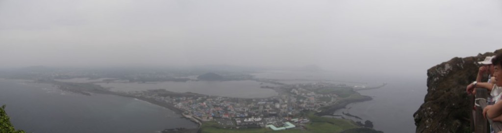 view to the sea from the top