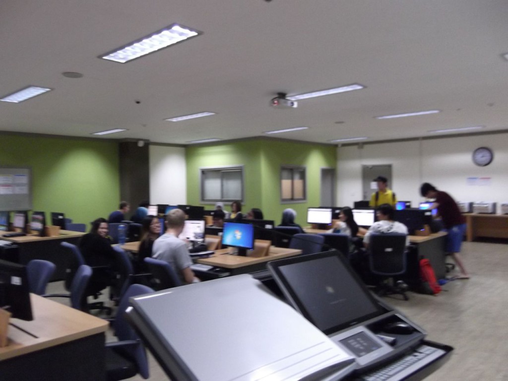 Computer lab. 