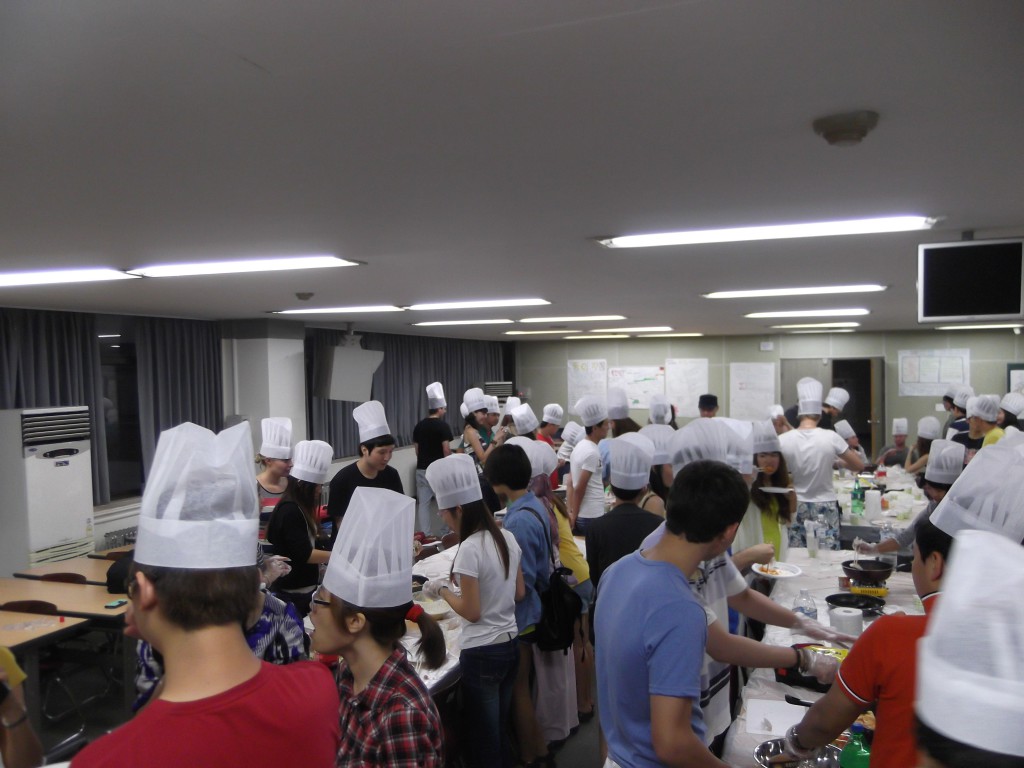 on half of the chefs 