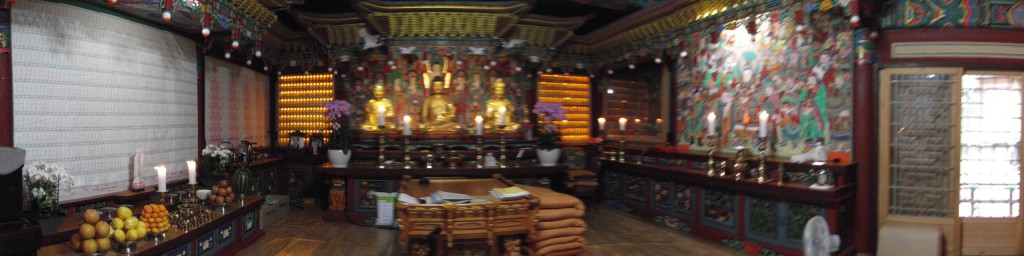 Buda inside the temple 