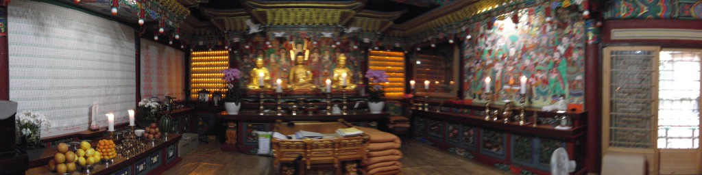 Buda inside the temple