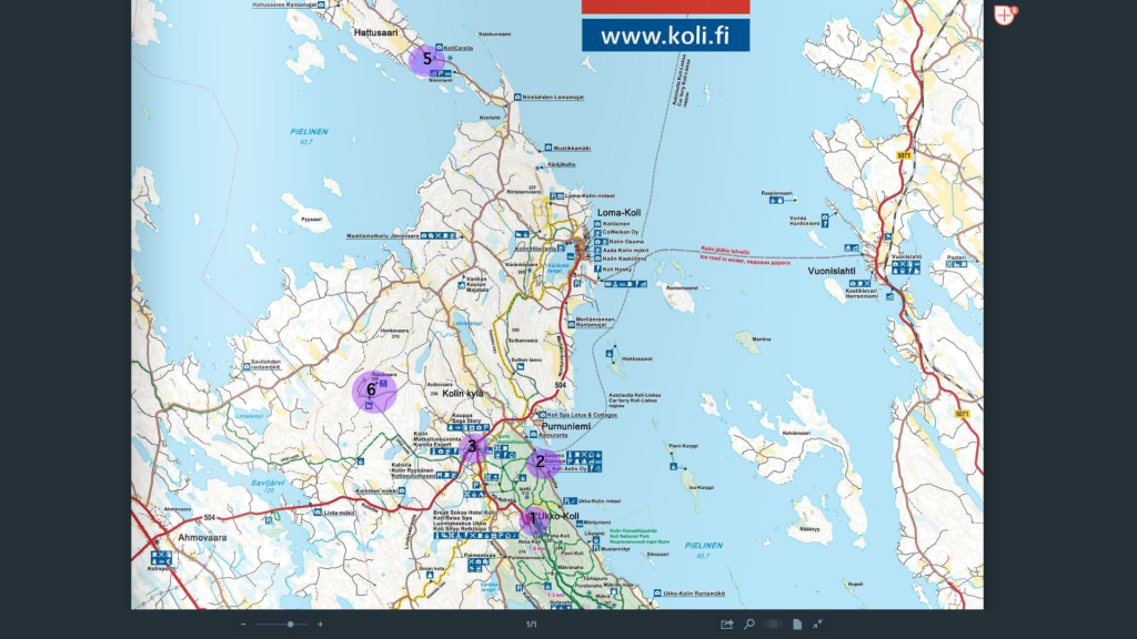 Location of the visited spots (1/2)